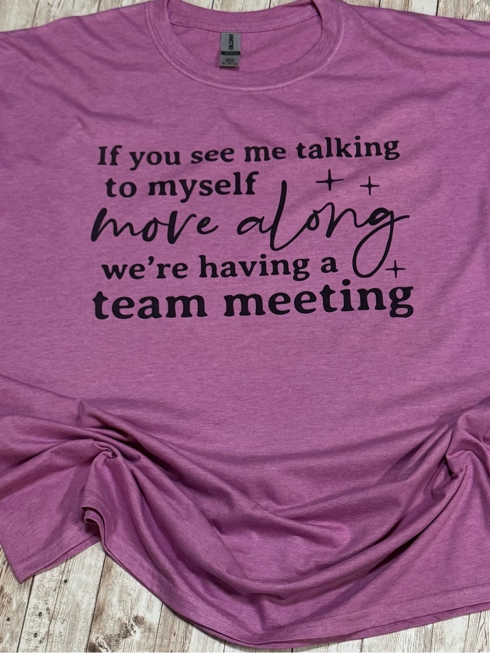 Mauve Pink Short Sleeve If you See Me Shirt